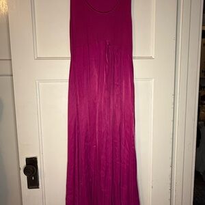 Anthropologie Fuchsia Maxi Dress